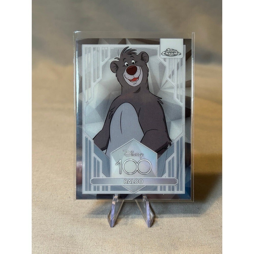 Topps Chrome Disney 100 Jungle Book Baloo Collectible Card